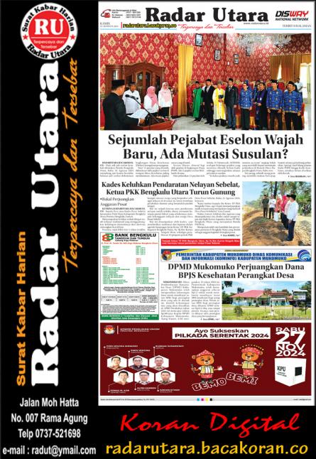 Radar Utara, 22 AGUSTUS 2024