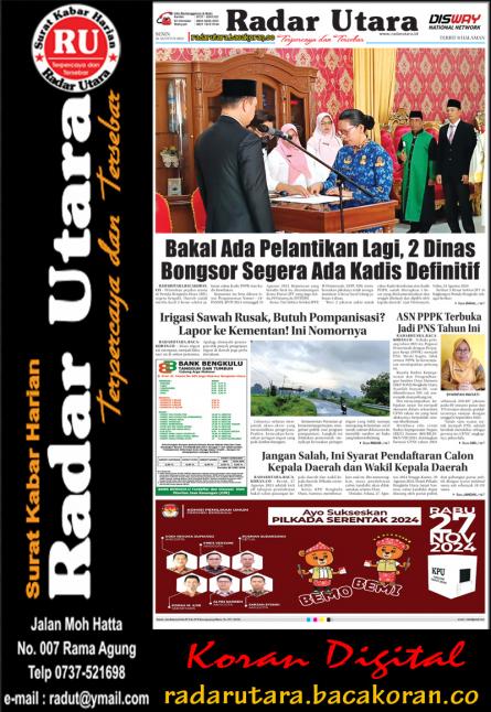 Radar Utara, 26 AGUSTUS 2024