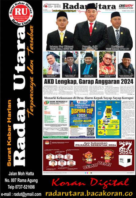 Radar Utara, 31 OKTOBER 2024