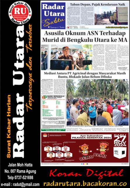 Radar Utara, 9 NOVEMBER 2024