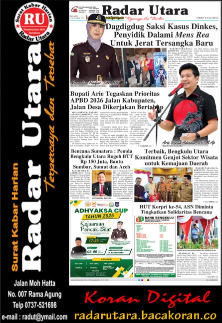 RADAR UTARA, 04 DESEMBER 2025