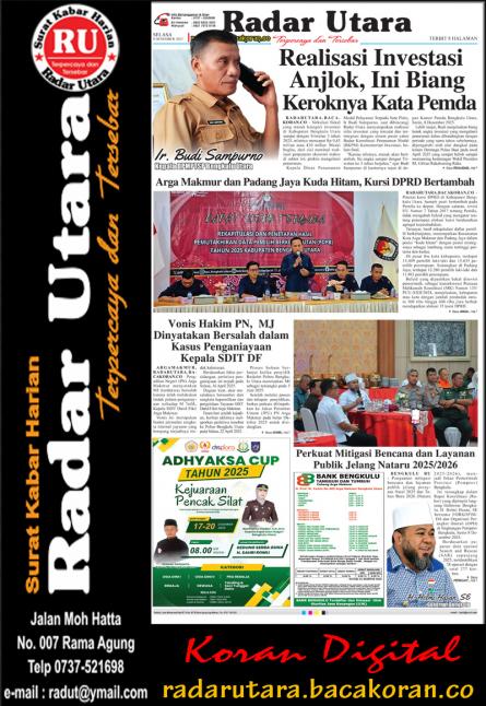 RADAR UTARA, 09 DESEMBER 2025