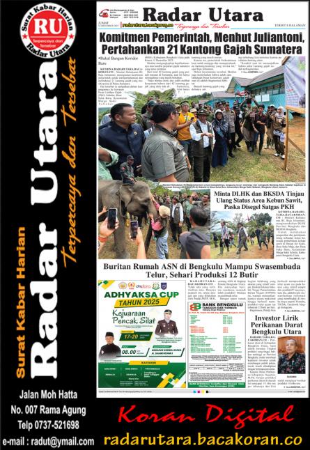 RADAR UTARA, 12 DESEMBER 2025
