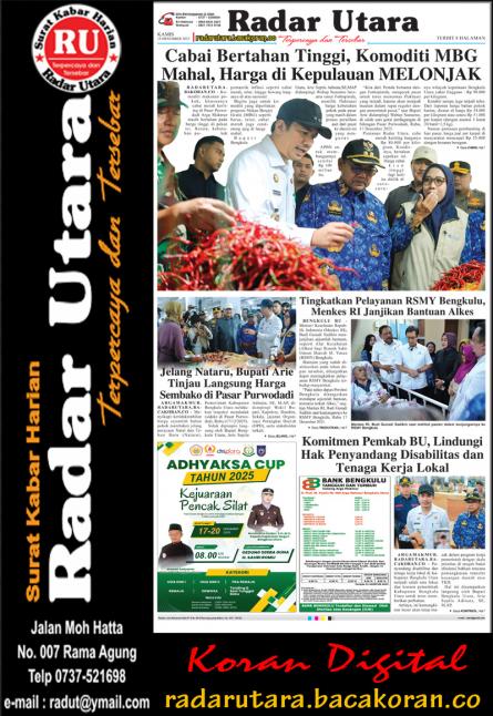 RADAR UTARA, 18 DESEMBER 2025