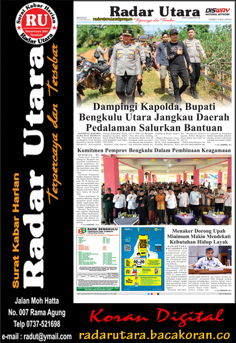 RADAR UTARA, 25 JANUARI 2026