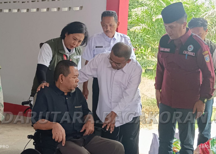 Bantuan ATENSI Disalurkan ke Bengkulu Utara, Wabup Berikan Motivasi Warga Udzur
