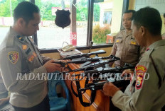  Pastikan Sesuai Prosedur, Polsek Ketahun Periksa Senpi Anggota