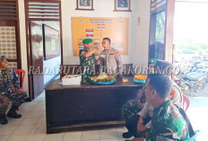Sinergi TNI-Polri, Koramil Berikan Kejutan Manis ke Polsek Putri Hijau