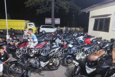 61 Motor Terjaring Patroli Anti Balap Liar Polsek Ketahun