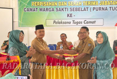 Disaksikan Wabup dan Anggota DPRD, Suasana Haru Selimuti Purna Tugas Camat Marga Sakti Sebelat
