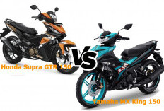 Uji Nyaman, Honda Supra GTR 150 vs Yamaha MX King 150 : Mana Lebih Unggul di Jalanan?