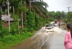 BREAKING NEWS! Jalan Provinsi di Teras Terunjam Mulai Terendam Banjir