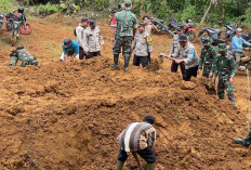 Kanopi Masjid Terpasang, Pondasi Tugu Prasasti TMMD ke-126 Mulai Digempur 