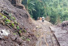 Material Longsor di Lebong Tandai Sudah Dibersihkan, Tinggal Menganti Rel Molek yang Bengkok