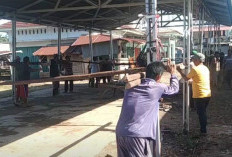 Sukseskan Pembangunan KDMP, Warga Pindahkan Lapak Pedagang di Pasar Lubuk Sanai III