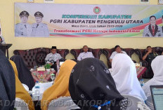 Kusno, S.Pd., Kembali Nahkodai PGRI Bengkulu Utara, Ini Pesan Wabup H. Sumarno., S.Pd