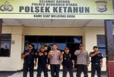 Kapolsek Ketahun Terima Kunjungan Senkom Mitra Polri