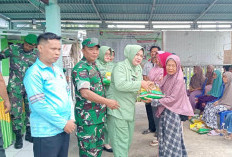HUT TNI ke-80, Kodim 0428/MM Bagikan 110 Peket Sembako untuk Warga 