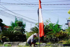 Pasang Atribut HUT RI, PLN ULP Mukomuko Imbau Agar Menjaga Jarak Aman