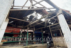 Rapuh Membahayakan Nyawa, Pedagang Pasar Air Muring Diminta Jauhi Los Lama