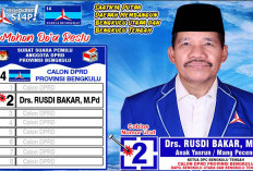 Rusdi Bakar Caleg DPRD Provinsi Bengkulu