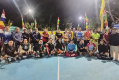 Resmi Dibuka, 17 Kontingen Badminton Bertanding di Lapangan Permanen Out Door RT 02