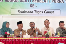 Sutikno, S.IP,  Plt Camat Marga Sakti Sebelat, Ini Pesan Penting Wabup