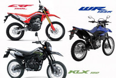 Adu Gagah 3 Garang 150 CC :  Honda CRF150L, Yamaha WR 155 atau Kawasaki KLX 150 