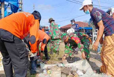  Hari Juang TNI AD, Personel Gabungan Bersih-bersih Pasar