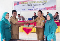 Sutikno Serahkan Tongkat Kepemimpinan Camat MSS kepada Eri Zull, Disaksikan 4 Anggota DPRD 