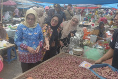 Wabup Mukomuko Pantau Stok dan Harga Pangan di Pasar Lubuk Pinang