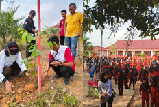 Meriahkan HUT RI, Warga Tanjung Dalam Tanam 1.000 Pohon