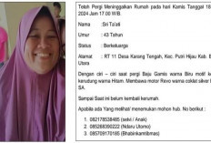 INFO Orang Hilang!  IRT Asal Desa Karang Tengah Belum Pulang